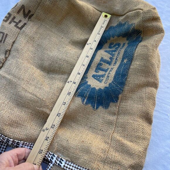 Codech up-cycled tote bag burlap lined coffee sack. - Picture 7 of 8